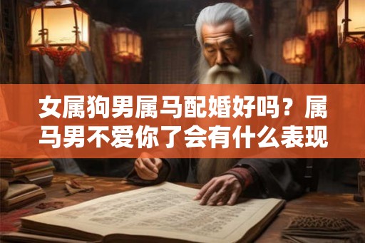 女属狗男属马配婚好吗？属马男不爱你了会有什么表现？