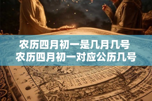 农历四月初一是几月几号 农历四月初一对应公历几号