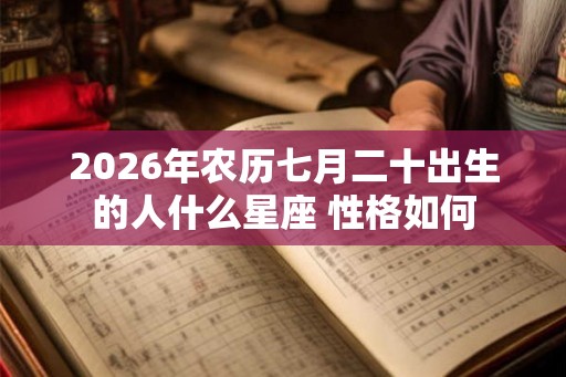 2026年农历七月二十出生的人什么星座 性格如何