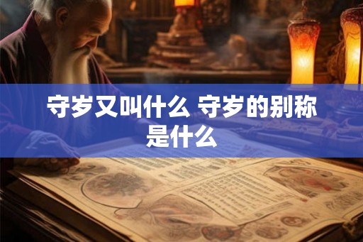 守岁又叫什么 守岁的别称是什么