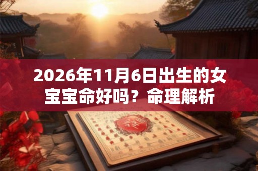 2026年11月6日出生的女宝宝命好吗？命理解析