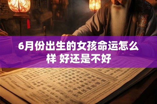 6月份出生的女孩命运怎么样 好还是不好