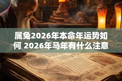属兔2026年本命年运势如何 2026年马年有什么注意事项