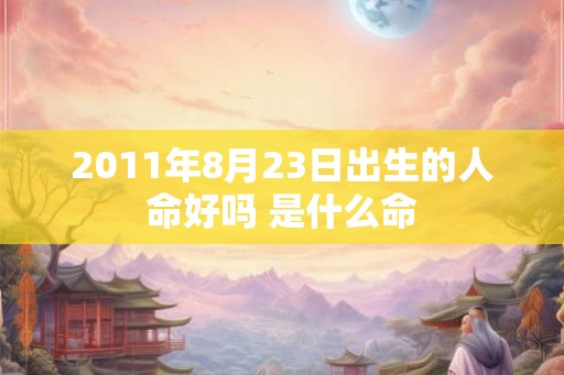 2011年8月23日出生的人命好吗 是什么命 2011年8月23日出生的人命好吗 是什么命