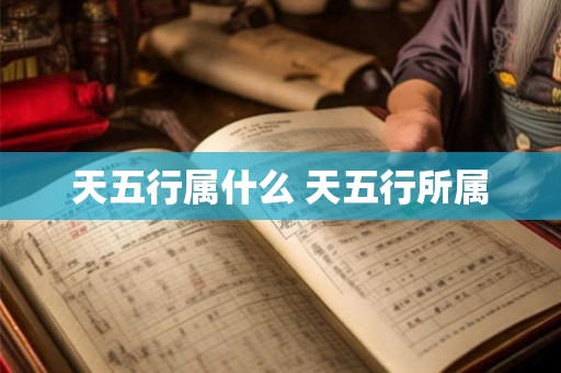 天五行属什么 天五行所属