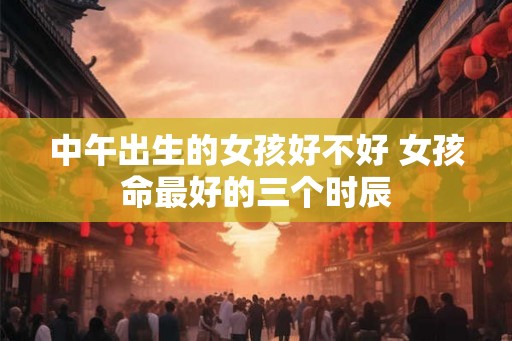 中午出生的女孩好不好 女孩命最好的三个时辰