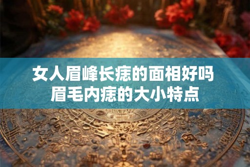 女人眉峰长痣的面相好吗 眉毛内痣的大小特点