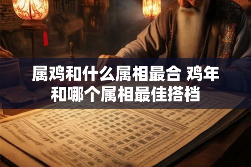 属鸡和什么属相最合 鸡年和哪个属相最佳搭档