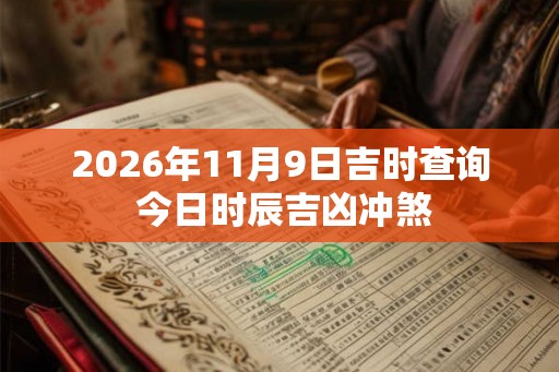 2026年11月9日吉时查询 今日时辰吉凶冲煞