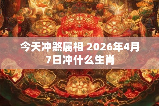 今天冲煞属相 2026年4月7日冲什么生肖 今天冲煞属相 2026年4月7日冲什么生肖