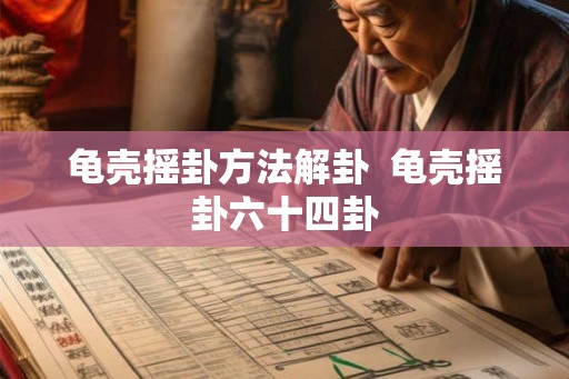 龟壳摇卦方法解卦  龟壳摇卦六十四卦
