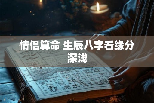 情侣算命 生辰八字看缘分深浅