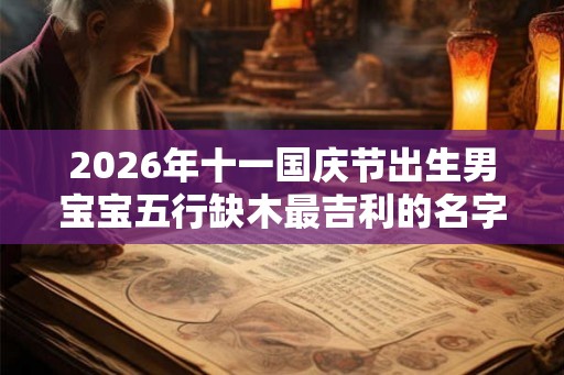 2026年十一国庆节出生男宝宝五行缺木最吉利的名字！
