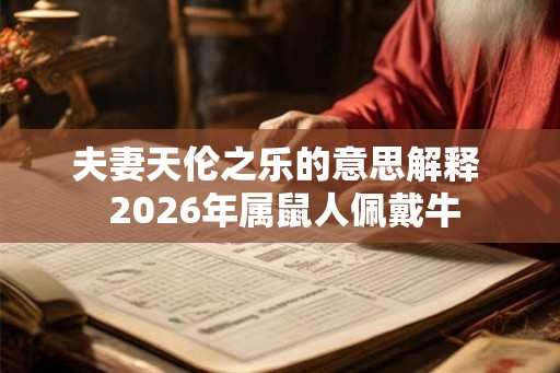 夫妻天伦之乐的意思解释  2026年属鼠人佩戴牛