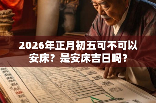 2026年正月初五可不可以安床？是安床吉日吗？
