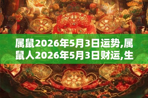 属鼠2026年5月3日运势,属鼠人2026年5月3日财运,生肖鼠2026年5月3日运势