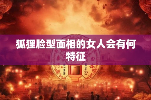 狐狸脸型面相的女人会有何特征