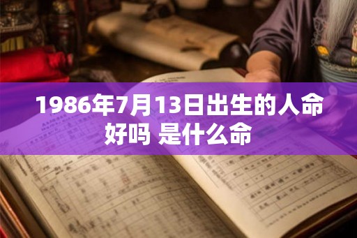 1986年7月13日出生的人命好吗 是什么命 1986年7月13日出生的人命好吗 是什么命