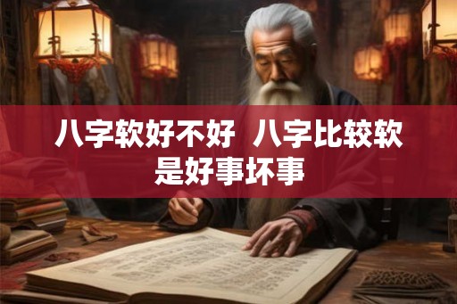 八字软好不好  八字比较软是好事坏事