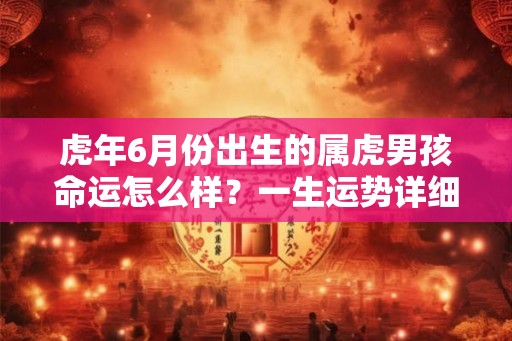 虎年6月份出生的属虎男孩命运怎么样？一生运势详细解析！