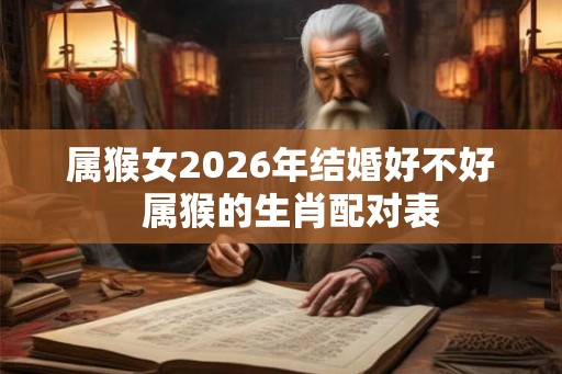 属猴女2026年结婚好不好  属猴的生肖配对表