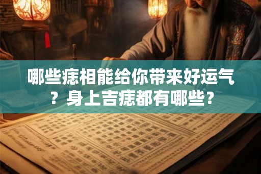 哪些痣相能给你带来好运气？身上吉痣都有哪些？