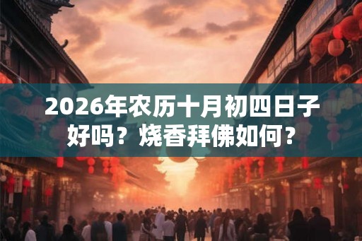 2026年农历十月初四日子好吗？烧香拜佛如何？