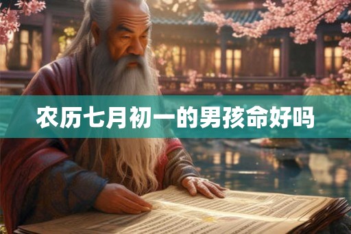 农历七月初一的男孩命好吗