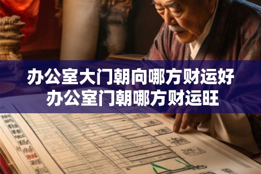 办公室大门朝向哪方财运好 办公室门朝哪方财运旺