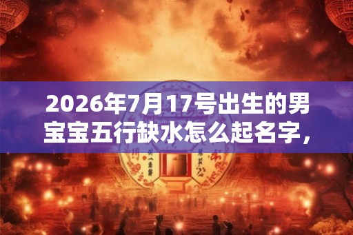 2026年7月17号出生的男宝宝五行缺水怎么起名字,用什么字好 2026年7月17号出生的男宝宝五行缺水怎么起名字,用什么字好