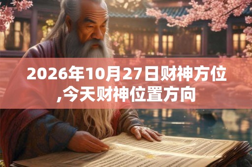 2026年10月27日财神方位,今天财神位置方向