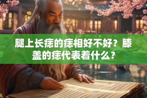 腿上长痣的痣相好不好？膝盖的痣代表着什么？