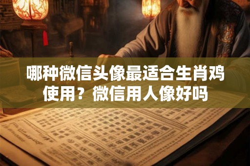 哪种微信头像最适合生肖鸡使用？微信用人像好吗