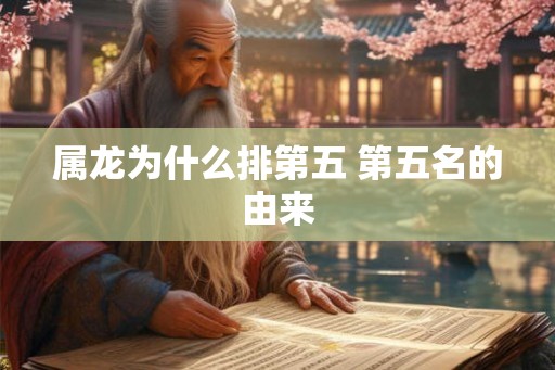 属龙为什么排第五 第五名的由来 属龙为什么排第五 第五名的由来