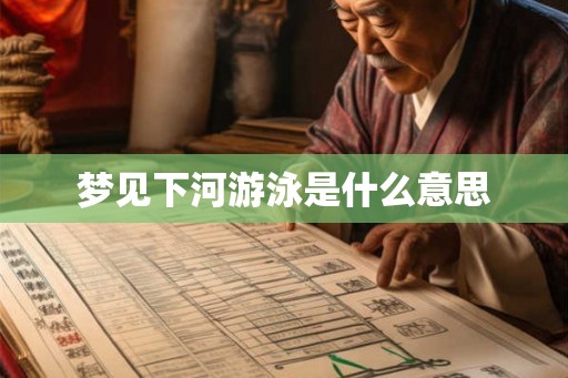 梦见下河游泳是什么意思