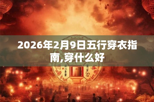 2026年2月9日五行穿衣指南,穿什么好