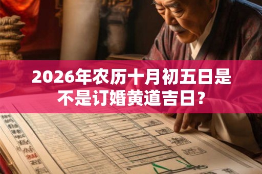 2026年农历十月初五日是不是订婚黄道吉日？