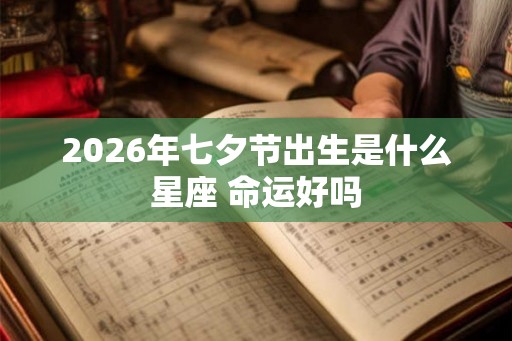 2026年七夕节出生是什么星座 命运好吗