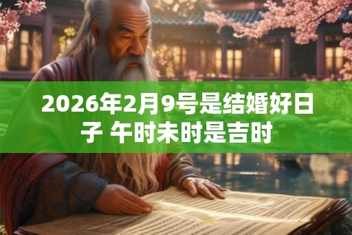 2026年2月9号是结婚好日子 午时未时是吉时