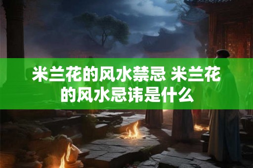 米兰花的风水禁忌 米兰花的风水忌讳是什么