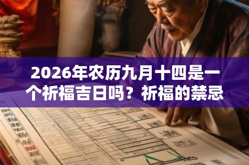 2026年农历九月十四是一个祈福吉日吗？祈福的禁忌有什么？