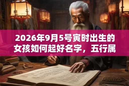 2026年9月5号寅时出生的女孩如何起好名字，五行属什么