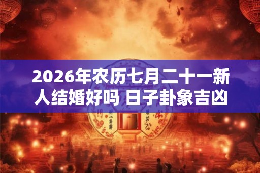 2026年农历七月二十一新人结婚好吗 日子卦象吉凶