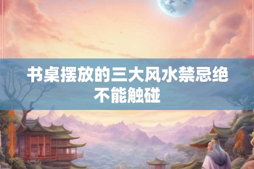 书桌摆放的三大风水禁忌绝不能触碰