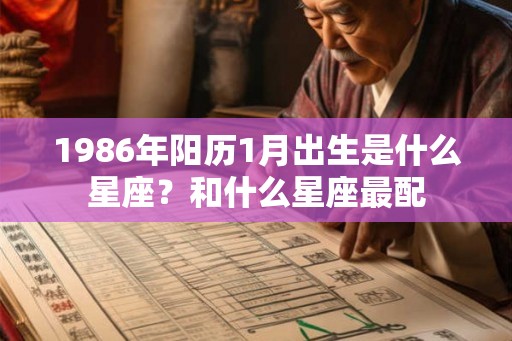 1986年阳历1月出生是什么星座?和什么星座最配 1986年阳历1月出生是什么星座?和什么星座最配