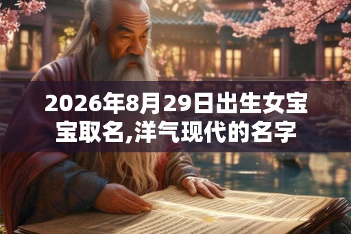 2026年8月29日出生女宝宝取名,洋气现代的名字
