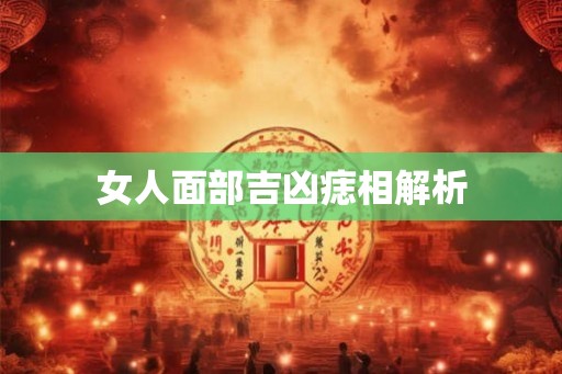 女人面部吉凶痣相解析