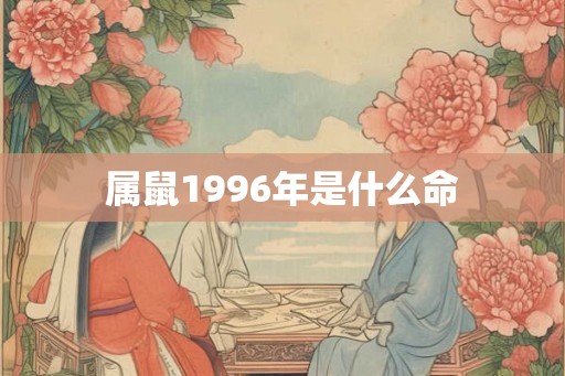 属鼠1996年是什么命