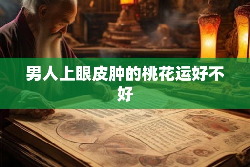男人上眼皮肿的桃花运好不好