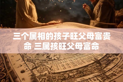 三个属相的孩子旺父母富贵命 三属孩旺父母富命 三个属相的孩子旺父母富贵命 三属孩旺父母富命
